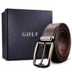 Golf GOLF Men&39s belt wear-resistant buckle buckle leather belt gift box can be short cut with the body P582914 black
