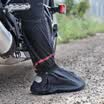 Wolf walker high tube flat rain shoes set men&women thickened waterproof shoes waterproof shoes cover rain boots non-slip boots riding shoes LXZ-9004 black XL code