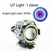 1Pcs 125w Motorcycle LED U7 Headlight Motorbike Spot Headlamp 12V 6500K 3000lm Motorcycle auxiliary Driving Light moto Fog Lamp