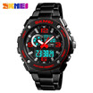 Skmei new For men sport watch For men 50 m Waterproof Stainless steel chronograph digital watch man Wrist watch Relogio Masculino