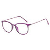 SHAUNA Super Light Weight Cross Decoration Women Glasses Frame Candy Colors Classic Comfortable Men Clear Lens Glasses