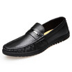 Novel Teez Mens Classic Slip-on Round Head Business Casual Leather Shoes