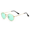 SHAUNA Classic Stainless Steel Frame Ladies Pink Reflective Oval Sunglasses Retro Men Mirror Coating Shades UV400