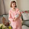 Arctic velvet 3883 Pregnant women month clothes Spring&autumn clothing out of service feeding breasts pregnant women pajamas suit cotton postpartum women home service floral L