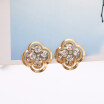 Pendientes New Earing Ear Cuff Zircon Crystal Water Droplets Clip Earring for Women Wedding Jewelry Gift Brincos Bijoux
