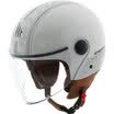 MT HELMETS 201A motorcycle double lens retro lightweight half helmet men&women half-covered personality cool Harley helmet four seasons universal silver street XL code