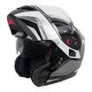 MT HELMETS 972 motorcycle helmet double lens open face helmet winter men&women warm full face helmet electric car helmet black silver tai Ma Shi XXL code