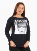 Cotton Printed Beauty Avatar Letters Long Sleeve T-Shirt Ships from Russia Delivery estimate 37 days