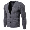 AOWOFS Europe code AliExpress best selling explosions pure knit shirt Slim long-sleeved V-neck knit cardigan mens tide YM011