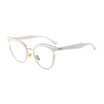 SHAUNA Oversize Women Cat Eye Glasses Frame Unique Ladies Clear Lens UV400