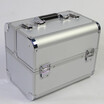 Women Portable Cosmetic Beauty Case Bag Professional Large Capacity Multi layer Design Aluminum Alloy PVC Travel Make Up Box Big