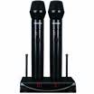Victory TAKSTAR X3 Wireless Microphone Microphone One-to-two U-band FM Home KTV Conference Stage Dual-Handheld Microphone Portable USB Powered Piano Black