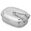 Jingdong supermarket the United States kitchen maxcook lunch box lunch box lunch box thick stainless steel large MCFT-02 with a handle to carry
