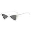 SHAUNA Laser Engraving Classic Women Triangle Sunglasses Fashion Men Clear Red Lens Glasses UV400