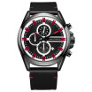 Bofute Male Watches Sports Watch Quartz Watches Calendar Luminous Waterproof Genuine Leather Strap 0130g