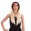 YYONG Natural Looking T4613 Ombre Blonde Synthetic Glueless Front Wig Long Straight Weave Lace Blonde Wig
