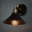 Baycheer HL370838 Vintage Cone Stell Shade Light Wall Sconce Balck