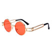 SHAUNA New Hollow Out Metal Legs Classic Punk Style Women Round Sunglasses Fashion Men Red Tinted Lens Shades UV400