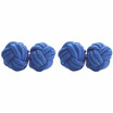 Yoursfs Round Silk Knot Cufflinks Silk Cufflinks for Men Knot Cufflinks Giftbox Included