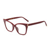 SHAUNA Fashion Women Cat Eye Glasses Frame Popular Ladies Anti-Blue Rays Lens Eyeglasses UV400