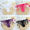 New Sexy Lace Thong Panties Good Elastic Underwear Women Mini G-string V Back Strappy Brazilian Under pants