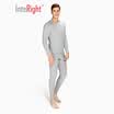 INTERIGHT Qiuyi Qiuku 50S long-staple cotton spandex comfortable warm male round neck suit ingenuity to create Jingshu cotton craft white XL