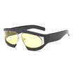 SHAUNA Fashion Women Goggle Sunglasses Vintage Men GradientClear Lens Shades UV400