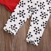Newborn Baby Girl Boys Clothes Red Tops T-shirtPants Leggings 3pcs Outfits USA