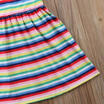 UK Baby Girls Striped Summer Clothing Skirt Kids Casual Sundress Outfit Dress