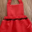 AU Newborn Baby Girl Candy Cane Dress Romper Christmas Clothes Backless Outfits