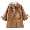 Toddler Kids Baby Girls Winter Warm Bowknot Coat Overcoat Outwear Jacket Parka