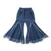 AU Baby Girls Jeans Trousers Kids Toddler Casual Wide Leg Denim Pants Bottoms