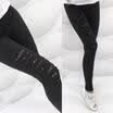 Women Stretch Skinny Lace Casual High Waist Jeggings Pencil Pants Trouser