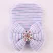 Infant Baby Knitted Hat Keeping warm Cotton Beanie Bowknot Soft Striped Cap