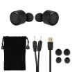 Mini X1T True Wireless Bluetooth Headphone Stereo Bluetooth 42 Sport Headset Hands-free W Mic Black for Running Gym Exercise Bus