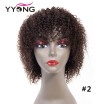 YYONG Kinky Curly Human Hair Wig 1B24 Brazilian Hair Curly Wigs Human Hair Wigs For Women Curly Weave Short Wigs