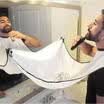 Beard Apron Gather Whiskers Cloth Bib Facial Hair Trimmings Catcher Cape Sink