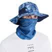 Carmen KENMONT km-3262 outdoor hat male summer folding sunscreen sun hat hiking hatch fast-drying camouflage bunny hat fisherman hat blue
