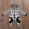 Cotton Newborn Infant Baby Boys Hooded Outfit Clothes Romper Jumpsuit Bodysuit