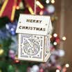 Shengnishangpin Christmas decorations Christmas tree set ornaments Christmas gift decorations wooden with lantern house
