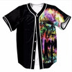 Summer V-Neck Short Sleeve Shirts Outfits Colorful flowers Jersey Blow away the jet psychedelic dandelion Tees Streetwear