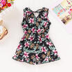 Flowers Toddler Kids Baby Girls Sleeveless Romper Pants Jumpsuit Outfits Clothes