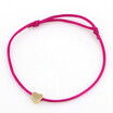 new fashion Gold Color Heart Bracelet Silver Handmade Jewelry Multicolor Rope Adjustable String Lucky Bracelet For Women Children