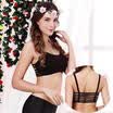 Women Lace See Through High Waist Flared Trouser Beach Summer Holiday Mesh Pants