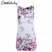 Womens Bandage Sleeveless Evening Party Cocktail Club Short Mini Flower Dress