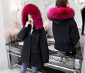 Snow in autumn&winter down jacket female raccoon big fur collar thick in the long coat