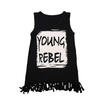 AU Stock Kids Baby Girl Casual Tassel Vest Tops Shirt Cotton Sleeveless Dress