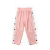 UK Stock Toddler Kids Baby Girl Rivet Trousers Sport Bottoms Casual Long Pants