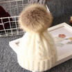 Newborn Baby Kid Boy Girl Warm Knit Beanie Hat Fur Pom Beret Crochet Hemming Cap