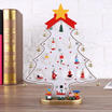 DIY Wooden Christmas Ornaments Festival Party Xmas Tree Table Desk Decoration